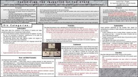 Page, Jennifer: Theorizing the Injustice of the State